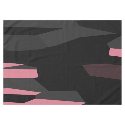 roze en zwart abstract tafelkleed (Voorkant (Horizontaal))