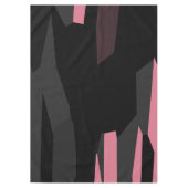 roze en zwart abstract tafelkleed (Voorkant)