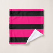 roze en zwart bad handdoek (Wasdoekje)