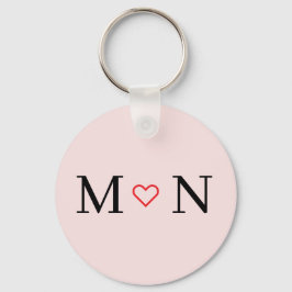 Roze en zwart beste koppels sleutelhanger