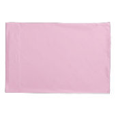 Roze en zwart bladpatroon kussensloop (Achterkant)