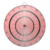Roze en zwart dartboard dartbord (Voorkant)