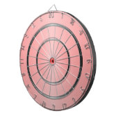 Roze en zwart dartboard dartbord (Voorkant Rechts)