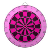Roze en zwart dartbord (Voorkant)