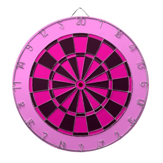 Roze en zwart dartbord (Voorkant)