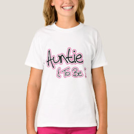 Roze en zwart design voor tantes t-shirt