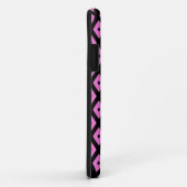 Roze en zwart diamantpatroon Case-Mate iPhone case (Achterkant/rechts)
