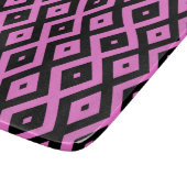 Roze en zwart diamantpatroon snijplank (Hoek)