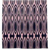 Roze en zwart douchetgordijn douchegordijn (Voorkant)