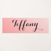 roze en zwart Fancy Yogamat (Voorkant (horizontaal))