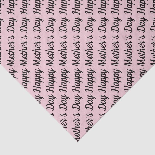 Roze en zwart. Fijne Moederdag. Tissuepapier (Detail)