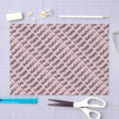 Roze en zwart. Fijne Moederdag. Tissuepapier (Craft)