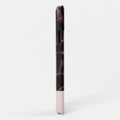 Roze en zwart gemarmerd thema Case-Mate iPhone case (Achterkant/rechts)