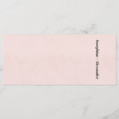 Roze en zwart gemarmerd thema menu (Achterkant)