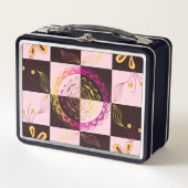 Roze en Zwart Grafische Kunst, Mystic Checkerboard (Voorkant)