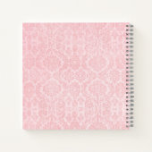 Roze en Zwart | Halloween Bruidsdouche | Vleermuis Notitieboek (Achterkant)