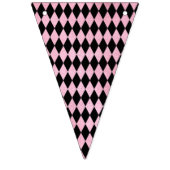 Roze en Zwart  Halloween Bunting Flags Vlaggetjes (Tweede vlag)