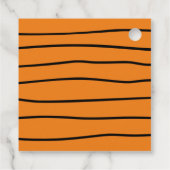 Roze en zwart Halloween Vrijgezellenfeest Dank u Bedankjes Labels (Achterkant)