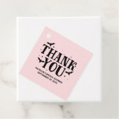 Roze en zwart Halloween Vrijgezellenfeest Dank u Bedankjes Labels (In situ)