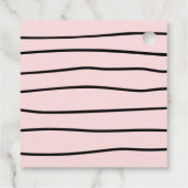 Roze en zwart Halloween Vrijgezellenfeest Dank u Bedankjes Labels (Achterkant)