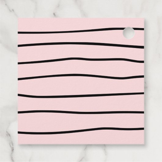 Roze en zwart Halloween Vrijgezellenfeest Dank u Bedankjes Labels (Achterkant)