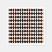 roze en zwart Harlequin Patroon Servet (Voorkant)