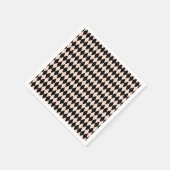 roze en zwart Harlequin Patroon Servet (Hoek)