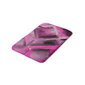 Roze en Zwart Hedendaagse Kunst Abstract Schildere Badmat (Gekanteld)