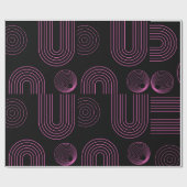 Roze en zwart inpakpapier (Vlak)