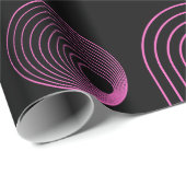 Roze en zwart inpakpapier (Rol Hoek)