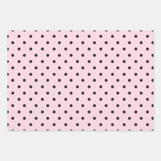 Roze en zwart inpakpapier vel (Voorkant)