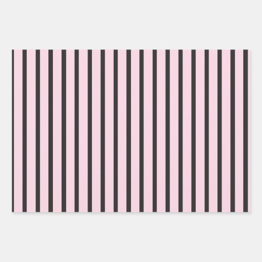 Roze en zwart inpakpapier vel (Voorkant 3)