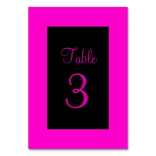 Roze en zwart kaart (Voorkant)