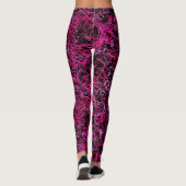 Roze en zwart leggings (Achterkant)