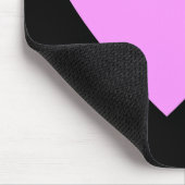 roze en zwart liefdeshart. muismat (Hoek)