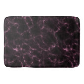 Roze en Zwart Marmer abstract Badmat (Voorkant)