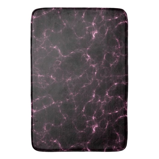 Roze en Zwart Marmer abstract Badmat (Voorkant Verticaal)