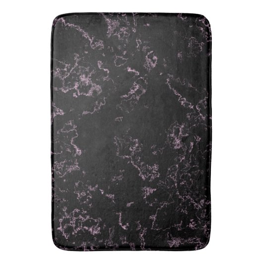 Roze en Zwart Marmer abstract Badmat (Voorkant Verticaal)