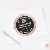 Roze en zwart met de etiketten van de Verpakking v (Envelop)