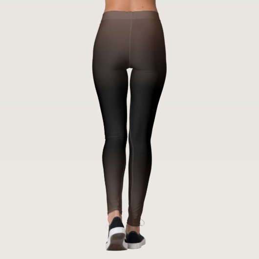 Roze en Zwart Modern Eenvoudig verloop voor haar Leggings (Achterkant)