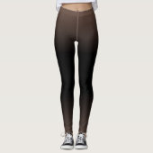 Roze en Zwart Modern Eenvoudig verloop voor haar Leggings (Voorkant)
