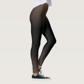 Roze en Zwart Modern Eenvoudig verloop voor haar Leggings (Rechts)