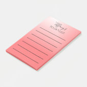 roze en zwart ombre te doen lijst post-it® notes (Schuin)