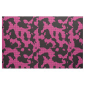 Roze en zwart ontwerp stof (Fat Quarter)