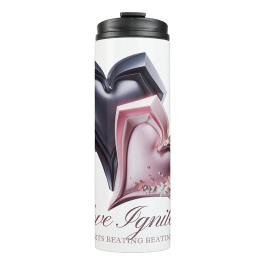 Roze en zwart paar Mok (Voorkant)
