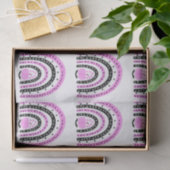 Roze en Zwart Regenbogen Vleermuizen Wit Halloween Tissuepapier (Geschenk)