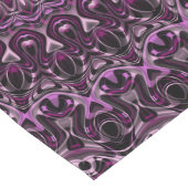 Roze en zwart Roos Mandala met bloemengeometrie Lange Tafelloper (Hoek)