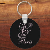 Roze en zwart sleutelhanger (Voorkant)