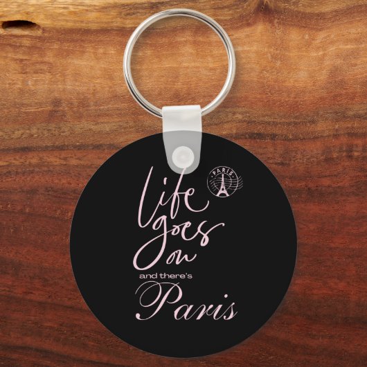 Roze en zwart sleutelhanger (Voorkant)