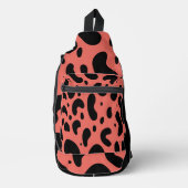 Roze en zwart sling bag (Voorkant)